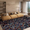 SAFAVIEH Fiesta Shag Collection Area Rug – 9′ x 12′, Turquoise & Multi, Modern Design, Non-Shedding & Easy Care, 0.5-inch Thick Ideal for High Traffic Areas in Living Room, Bedroom (FSG371K)