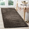 SAFAVIEH Santa Monica Shag Collection 8′ x 10′ Navy SGN725 Solid Non-Shedding Living Room Bedroom Dining Room Entryway Plush 2-inch Thick Area Rug(Mushroom)