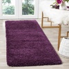 SAFAVIEH Santa Monica Shag Collection 8′ x 10′ Navy SGN725 Solid Non-Shedding Living Room Bedroom Dining Room Entryway Plush 2-inch Thick Area Rug(Purple)
