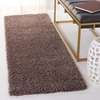 SAFAVIEH Santa Monica Shag Collection 8′ x 10′ Navy SGN725 Solid Non-Shedding Living Room Bedroom Dining Room Entryway Plush 2-inch Thick Area Rug(Taupe)