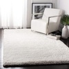 SAFAVIEH Supreme Shag Collection 8′ x 10′ Light Blue SGS621D Handmade Solid 1.5-inch Thick Area Rug(Ivory)
