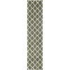 SAFAVIEH Tahoe Shag Collection Area Rug – 9′ x 12′, Black & White, Trellis Design, Non-Shedding & Easy Care, 1.2-inch Thick Ideal for High Traffic Areas in Living Room, Bedroom (THO675Z)(Sage/White)