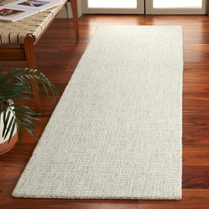 SAFAVIEH Area Rug 8×10 – Abstract Collection – Large – Ivory & Blue, Handmade Wool, Ideal for Living Room, Bedroom, Office, Dining Space (ABT471M)(Sage/Ivory)