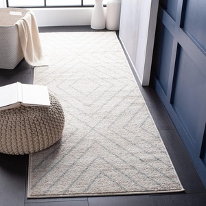 SAFAVIEH Area Rug 8×10 – Adirondack Collection – Large – Black & Light Grey, Modern Geometric Design, Non-Shedding & Easy Cleaning, Ideal for Living Room, Bedroom, Office, Dining Space (ADR251F)(Ivory/Light Grey)
