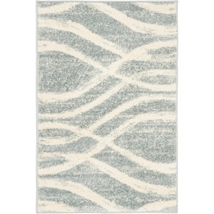 SAFAVIEH Area Rug 8×10 – Adirondack Collection – Large – Sage & Cream, Modern Wave Design, Non-Shedding & Easy to Clean, Ideal for Living Room, Bedroom, Dining Space (ADR125X)(Cream/Slate)