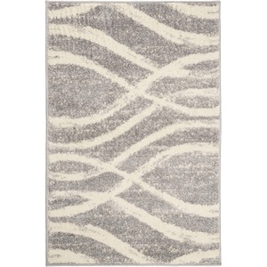 SAFAVIEH Area Rug 8×10 – Adirondack Collection – Large – Sage & Cream, Modern Wave Design, Non-Shedding & Easy to Clean, Ideal for Living Room, Bedroom, Dining Space (ADR125X)(Grey/Cream)