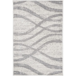 SAFAVIEH Area Rug 8×10 – Adirondack Collection – Large – Sage & Cream, Modern Wave Design, Non-Shedding & Easy to Clean, Ideal for Living Room, Bedroom, Dining Space (ADR125X)(Cream/Grey)