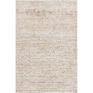 SAFAVIEH Area Rug 8×10 – Aspen Shag Collection – Large – White & Beige, Handmade Wool, 1-inch Thick Ideal for Living Room, Bedroom, Office, Dining Space (SG640A)(White/Beige)