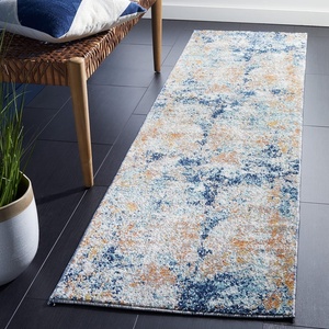 SAFAVIEH Area Rug 8×10 – Aston Collection – Large – Navy & Grey, Modern Abstract Design, Non-Shedding & Easy Cleaning, Ideal for Living Room, Bedroom, Office, Dining Space (ASN710N)(Navy/Gold)