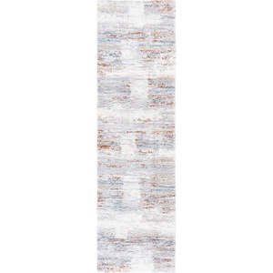 SAFAVIEH Area Rug 8×10 – Berber Shag Collection – Large – Grey & Light Grey, Modern Design, Non-Shedding & Easy Cleaning, Plush Thick Pile, Ideal for Living Room, Bedroom, Dining Space (BER541F)(Blue Rust/Ivory)