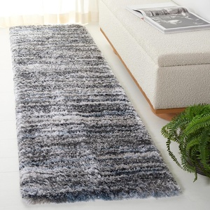 SAFAVIEH Area Rug 8×10 – Cloud Shag Collection – Large – Grey & Blue, Modern Design, Non-Shedding & Easy Cleaning, Ultra Plush Thick Pile, Ideal for Living Room, Bedroom, Dining Space (CLD111F)(Grey/Blue)