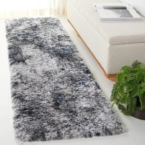 SAFAVIEH Area Rug 8×10 – Cloud Shag Collection – Large – Grey & Blue, Modern Design, Non-Shedding & Easy Cleaning, Ultra Plush Thick Pile, Ideal for Living Room, Bedroom, Dining Space (CLD110F)(Grey/Blue)
