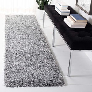 SAFAVIEH Area Rug 8×10 – Evolution Shag Collection – Large – Grey, Solid Design, Non-Shedding & Easy Cleaning, Ultra Plush Thick Pile, Ideal for Living Room, Bedroom, Dining Space (EVO520F)(Grey)
