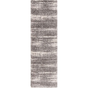 SAFAVIEH Area Rug 8×10 – Hudson Shag Collection – Large – Ivory & Dark Grey, Non-Shedding & Easy Cleaning, Ultra Plush Thick Pile, Ideal for Living Room, Bedroom, Dining Space (SGH212A)(Ivory/Grey)