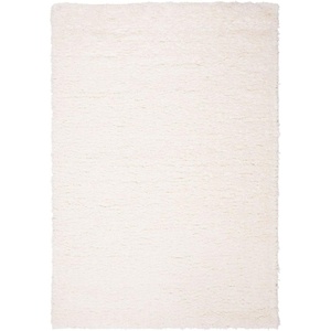 SAFAVIEH Area Rug 8×10 – Madrid Shag Collection – Large – Charcoal, Solid Pattern, Non-Shedding & Easy Cleaning, Ultra Plush Thick Pile, Ideal for Living Room, Bedroom, Dining Space (MDG256H)(Ivory)
