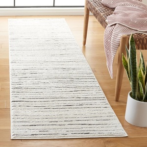 SAFAVIEH Area Rug 8×10 – Melody Collection – Large – Ivory & Black, Modern Design, Non-Shedding & Easy Cleaning, Ideal for Living Room, Bedroom, Office, Dining Space Room (MEL118A)(Ivory/Black)