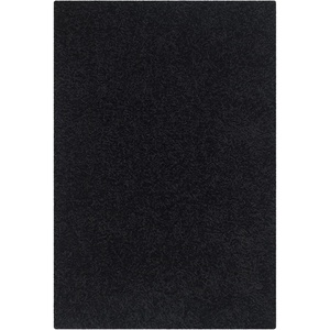 SAFAVIEH Area Rug 8×10 – Monterey Shag Collection – Large – Creme, Handmade, Plush Thick Pile, Ideal for Living Room, Bedroom, Dining Space (SG851C)(Black)