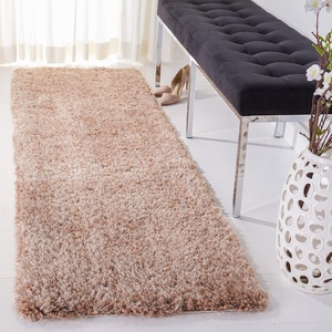 SAFAVIEH Area Rug 8×10 – New Orleans Shag Collection – Large – Beige, Handmade, Ultra Plush Thick Pile, Ideal for Living Room, Bedroom, Dining Space (SG532B)(Dark Beige)