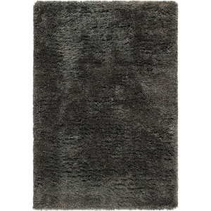 SAFAVIEH Area Rug 8×10 – South Beach Shag Collection – Large – Snow White, Handmade, Ultra Plush Thick Pile, Ideal for Living Room, Bedroom, Dining Space (SBS562A)(Charcoal)