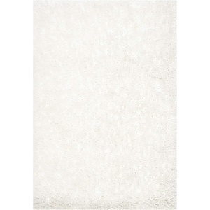 SAFAVIEH Area Rug 8×10 – South Beach Shag Collection – Large – Snow White, Handmade, Ultra Plush Thick Pile, Ideal for Living Room, Bedroom, Dining Space (SBS562A)(Snow White)
