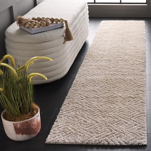 SAFAVIEH Area Rug 8×10 – Tahoe Shag Collection – Large – Grey, Modern Design, Non-Shedding & Easy Cleaning, Plush Thick Pile, Ideal for Living Room, Bedroom, Dining Space (THO652F)(Beige)