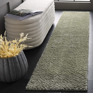 SAFAVIEH Area Rug 8×10 – Tahoe Shag Collection – Large – Grey, Modern Design, Non-Shedding & Easy Cleaning, Plush Thick Pile, Ideal for Living Room, Bedroom, Dining Space (THO652F)(Sage)