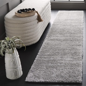 SAFAVIEH Area Rug 8×10 – Tahoe Shag Collection – Large – Ivory & Grey, Modern Design, Non-Shedding & Easy Cleaning, Plush Thick Pile, Ideal for Living Room, Bedroom, Dining Space (THO653A)(Grey/Dark Grey)
