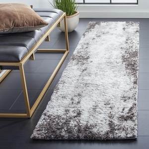SAFAVIEH Berber Shag Collection Area Rug – 9′ x 12′, Blue Rust & Ivory, Modern Abstract Design, Non-Shedding & Easy Care, 1.25-inch Thick Ideal for High Traffic Areas in Living Room, Bedroom (BER543A)(Grey/Dark Grey)