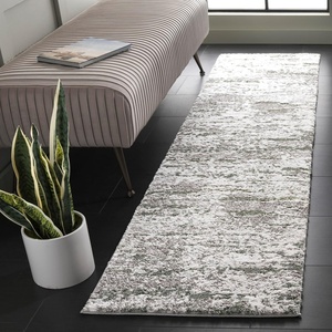 SAFAVIEH Century Collection Area Rug – 6’7″ x 9′, Ivory & Beige, Modern Abstract Design, Non-Shedding & Easy Care, Ideal for High Traffic Areas in Living Room, Bedroom (CTY350B)(Grey/Dark Green)