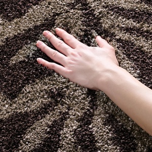 SAFAVIEH Florida Shag Collection Area Rug – 8’6″ x 12′, Smoke & Dark Brown, Floral Design, Non-Shedding & Easy Care, 1.2-inch Thick Ideal for High Traffic Areas in Living Room, Bedroom (SG456-7928)(Smoke/Dark Brown)