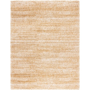 SAFAVIEH Hudson Shag Collection Area Rug – 9′ x 12′, Ivory/Gold, Geometric Design, Plush 1.9 Inch Thick Ideal for High Traffic Areas in Living Room, Bedroom, Dining (SGH295G)