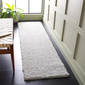 SAFAVIEH Lindsay Shag Collection Area Rug – 9′ x 12′, Beige, Modern Design, 2-inch Thick, Ideal for the Living Room, Dining, Bedroom (LNS560B)(Grey)