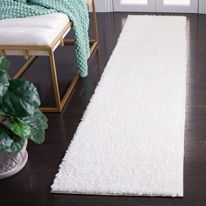 SAFAVIEH Tahoe Shag Collection Area Rug – 9′ x 12′, Beige, Solid Design, Non-Shedding & Easy Care, 1.2-inch Thick Ideal for High Traffic Areas in Living Room, Bedroom (THO670B)(White)