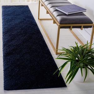 SAFAVIEH Tahoe Shag Collection Area Rug – 9′ x 12′, Beige, Solid Design, Non-Shedding & Easy Care, 1.2-inch Thick Ideal for High Traffic Areas in Living Room, Bedroom (THO670B)(Navy)