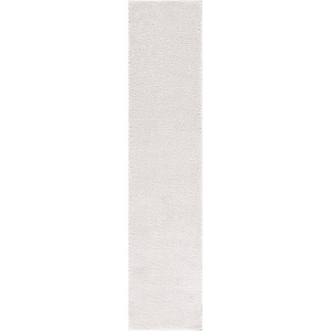 SAFAVIEH Tahoe Shag Collection Area Rug – 9′ x 12′, Beige, Solid Design, Non-Shedding & Easy Care, 1.2-inch Thick Ideal for High Traffic Areas in Living Room, Bedroom (THO670B)(Silver)