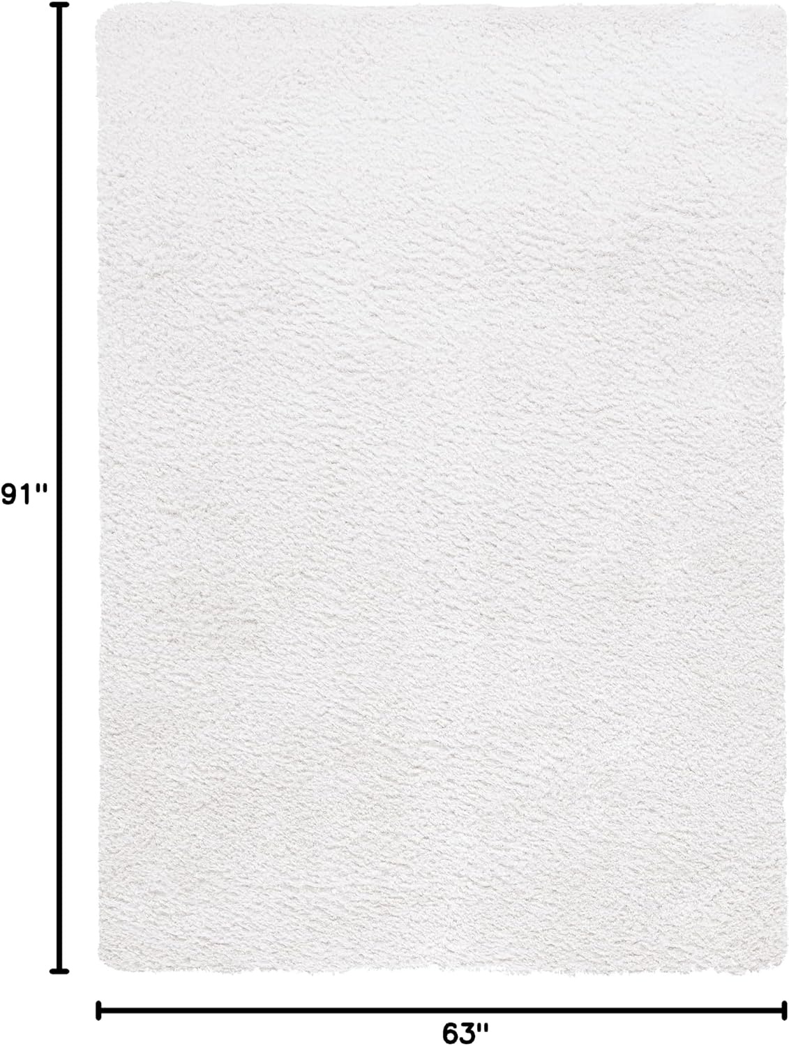 image:imageSAFAVIEH Area Rug 8x10 Cloud Shag Collection Large White Modern Design NonShedding amp Easy Cleaning Ultra Plush Thick Pile Ideal for Living Room Bedroom Dining Space CLD112AWhite