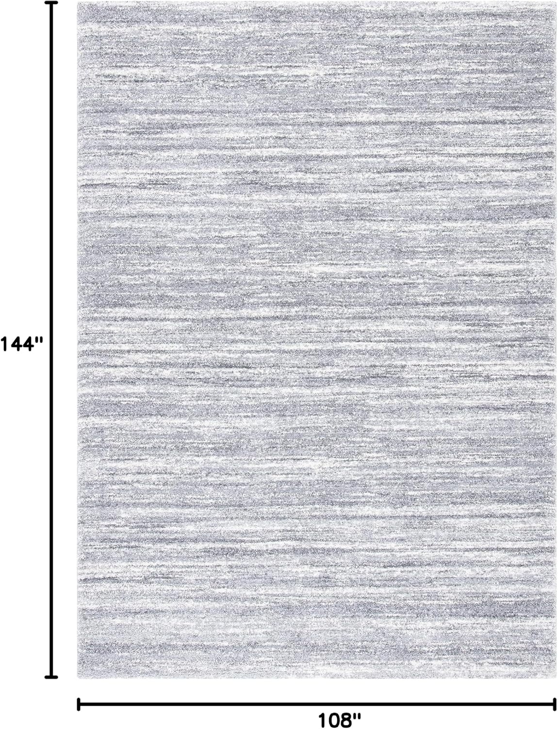 image:imageSAFAVIEH Area Rug 8x10 Cyrus Shag Collection Large Grey amp Ivory Modern Abstract Design NonShedding amp Easy Cleaning Ideal for Living Room Bedroom Office Dining Space CYR128FGreyIvory