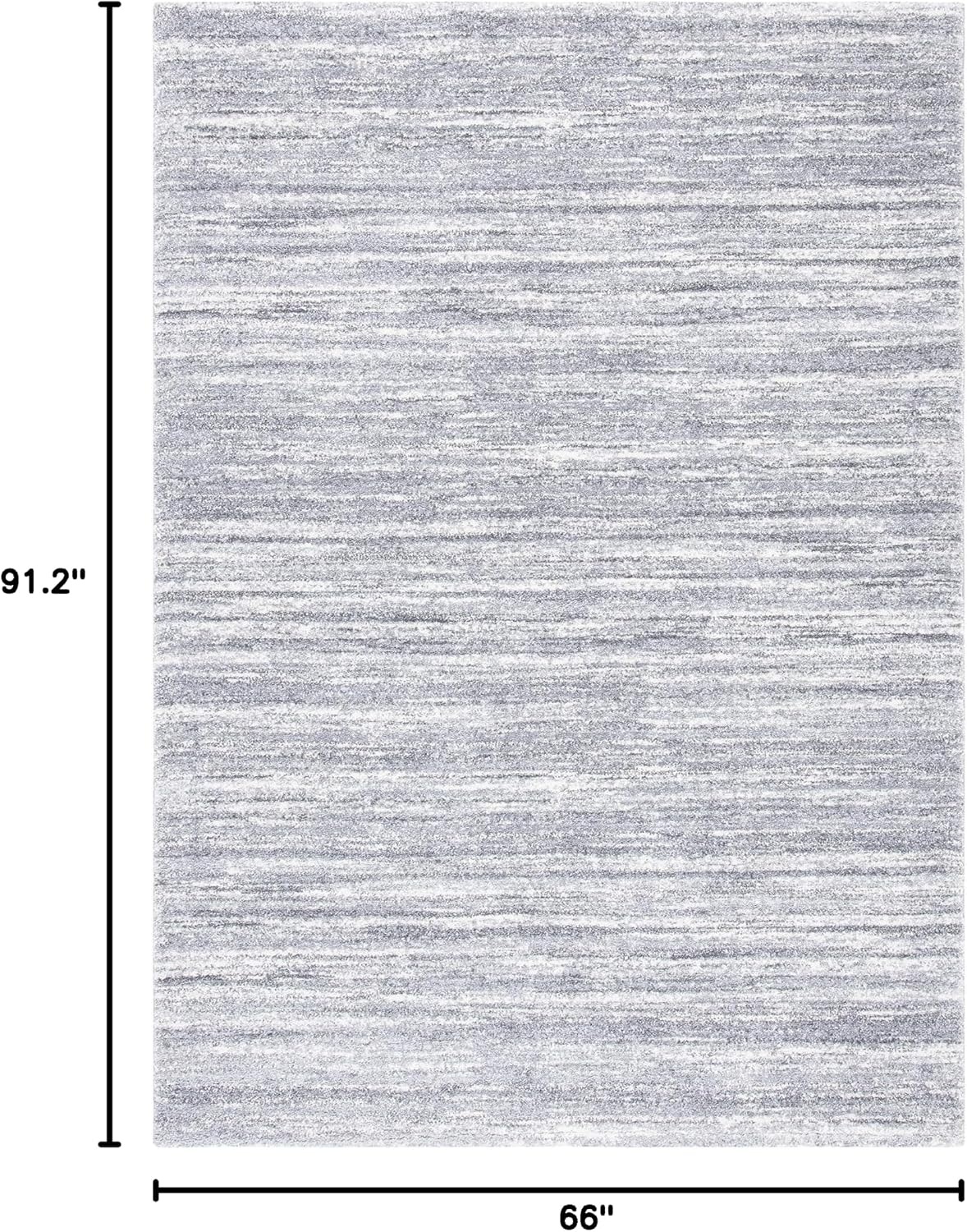 image:imageSAFAVIEH Area Rug 8x10 Cyrus Shag Collection Large Grey amp Ivory Modern Abstract Design NonShedding amp Easy Cleaning Ideal for Living Room Bedroom Office Dining Space CYR128FGreyIvory