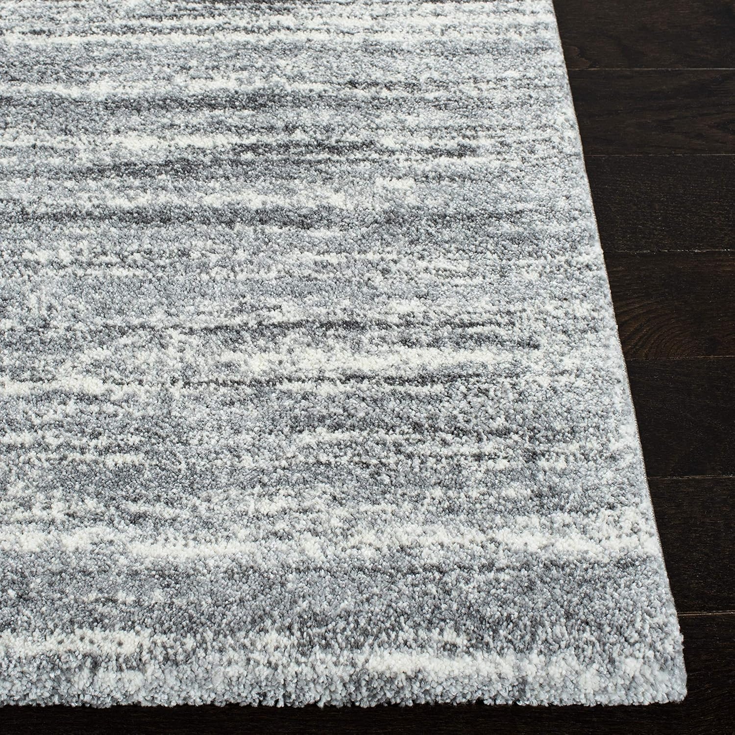 image:imageSAFAVIEH Area Rug 8x10 Cyrus Shag Collection Large Grey amp Ivory Modern Abstract Design NonShedding amp Easy Cleaning Ideal for Living Room Bedroom Office Dining Space CYR128FGreyIvory
