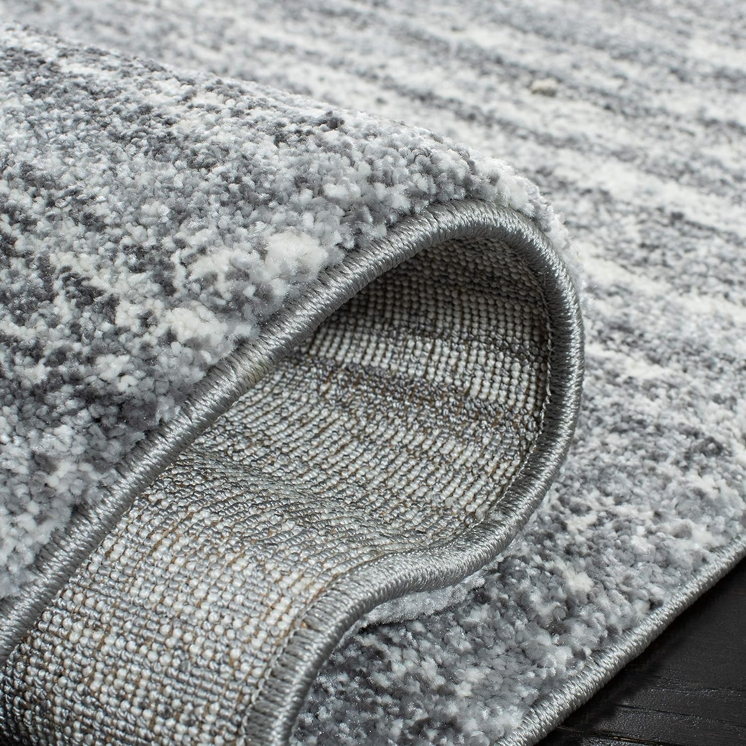 image:imageSAFAVIEH Area Rug 8x10 Cyrus Shag Collection Large Grey amp Ivory Modern Abstract Design NonShedding amp Easy Cleaning Ideal for Living Room Bedroom Office Dining Space CYR128FGreyIvory