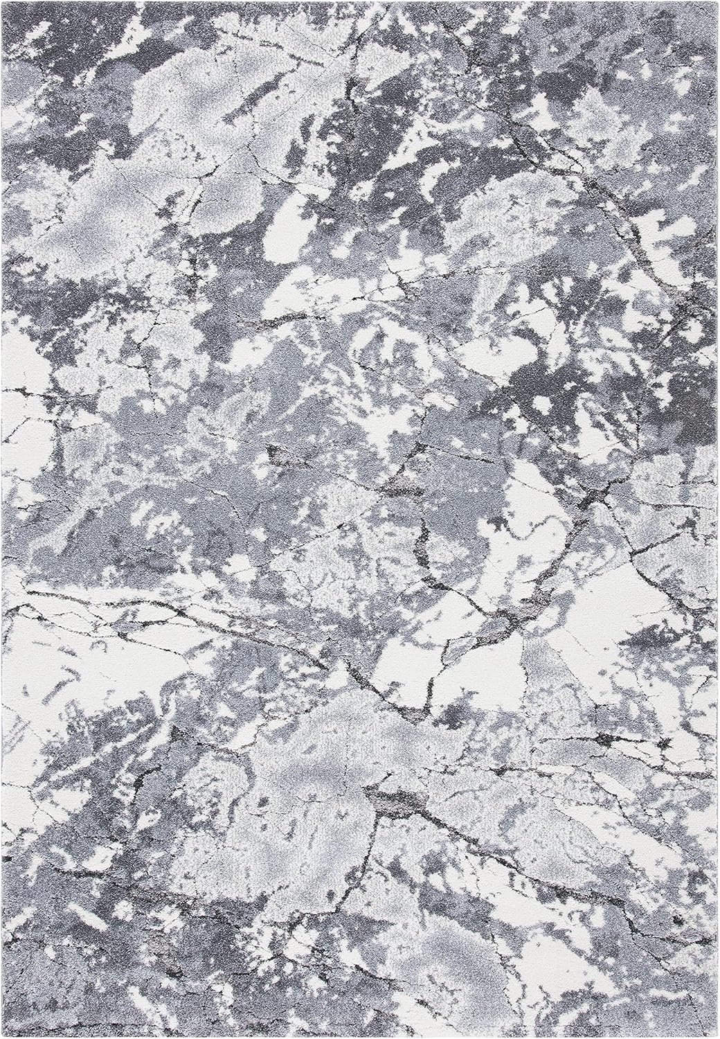 image:imageSAFAVIEH Area Rug 8x10 Cyrus Shag Collection Large Grey amp Ivory Modern Abstract Design NonShedding amp Easy Cleaning Ideal for Living Room Bedroom Office Dining Space CYR122FGreyIvory