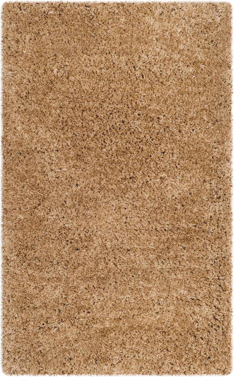 image:imageSAFAVIEH Area Rug 8x10 Express Shag Collection Large Silver Handmade Ultra Plush Thick Pile Ideal for Living Room Bedroom Dining Space SGE620CBeige