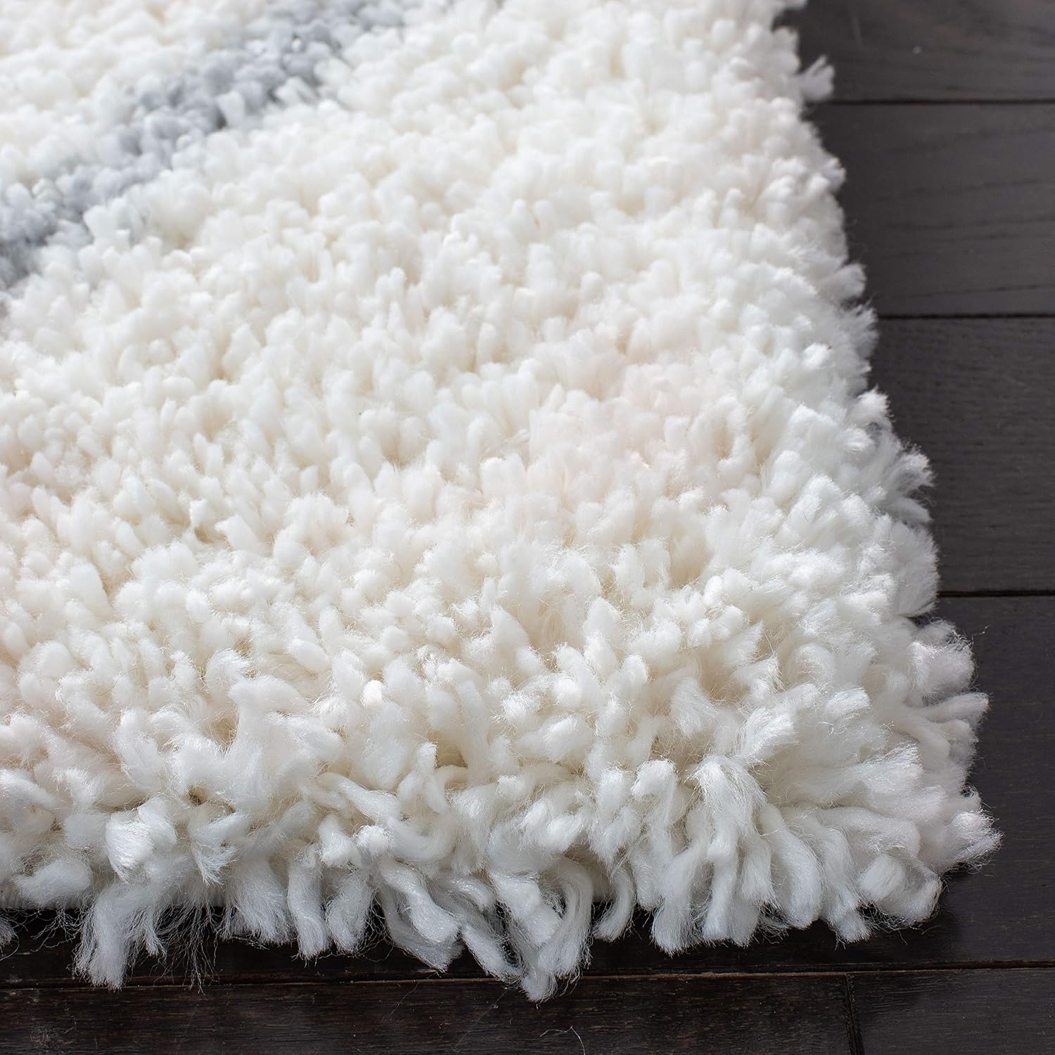 image:imageSAFAVIEH Area Rug 8x10 Fontana Shag Collection Large Grey amp Cream Trellis Pattern NonShedding amp Easy Cleaning Ultra Plush Thick Pile Ideal for Living Room Bedroom Dining Space FNT815GCreamGrey