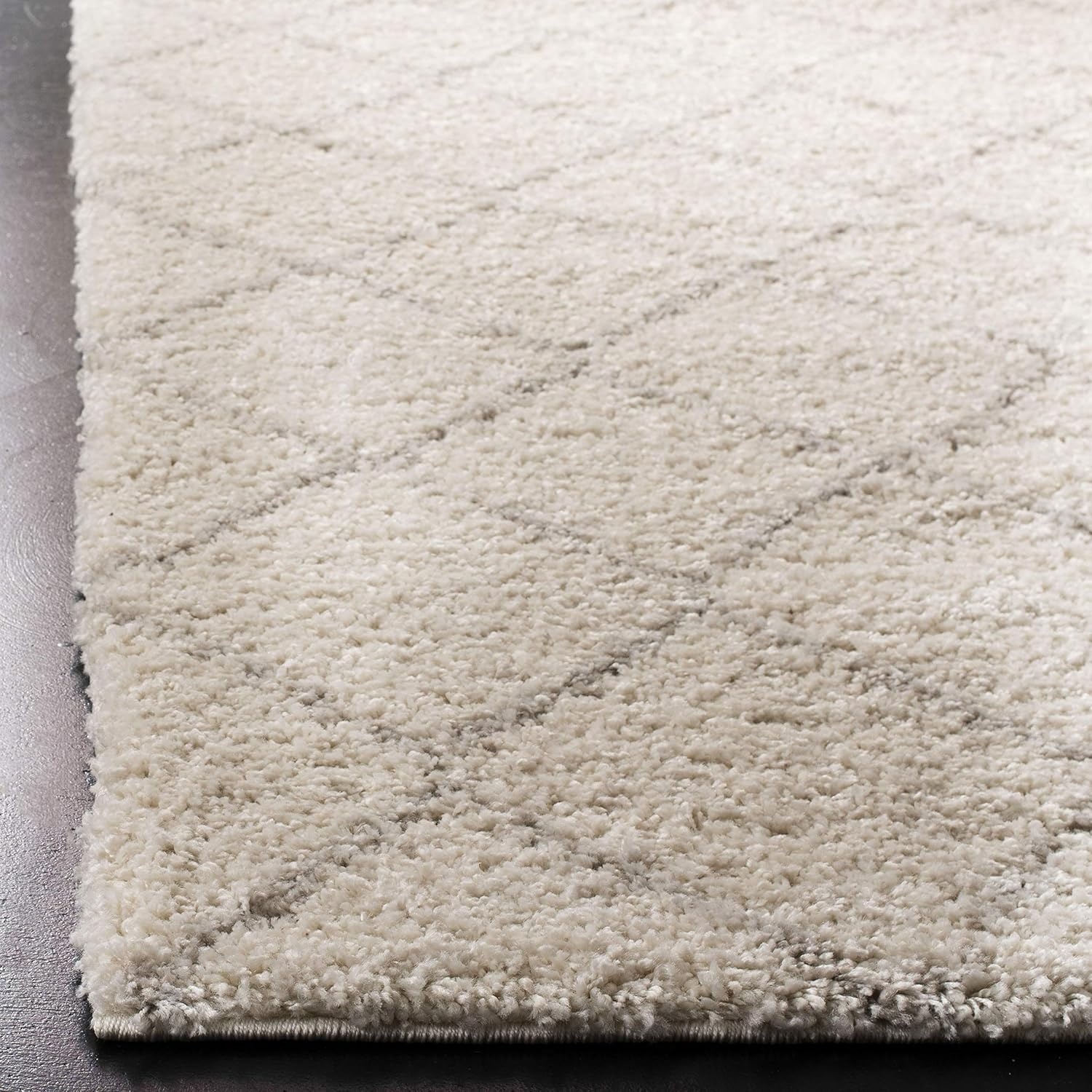 image:imageSAFAVIEH Area Rug 9x12 Arizona Shag Collection Large Ivory amp Beige Trellis Design NonShedding amp Easy to Clean Ideal for Living Room Bedroom Dining Space ASG742A
