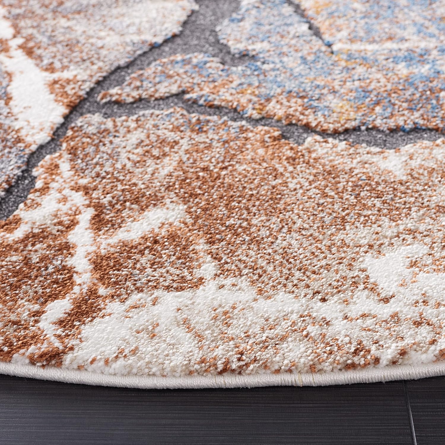 image:imageSAFAVIEH Cyrus Shag Collection Area Rug 9 x 12 Grey amp Rust Modern Abstract Design NonShedding amp Easy Care 08inch Thick Ideal for High Traffic Areas in Living Room Bedroom CYR140FGreyRust