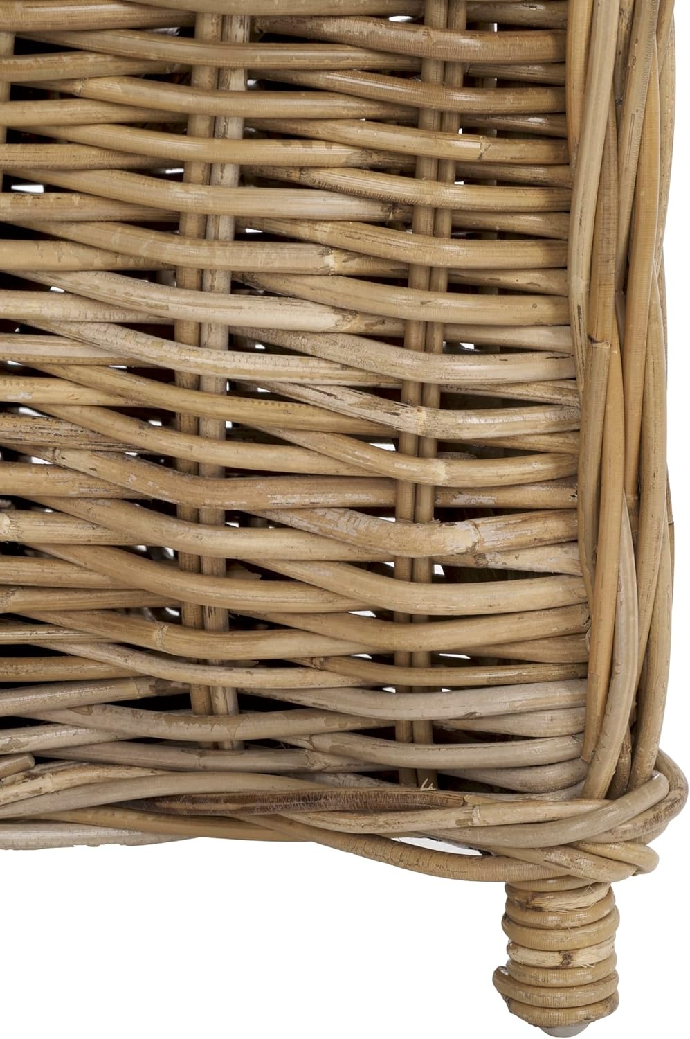 image:imageSAFAVIEH Furniture Zane Club Chair 173 Seat Height Grey Rattan Coastal Woven Design Ideal for Living Room Sunroom Bedroom Fully Assembled SEA7006A