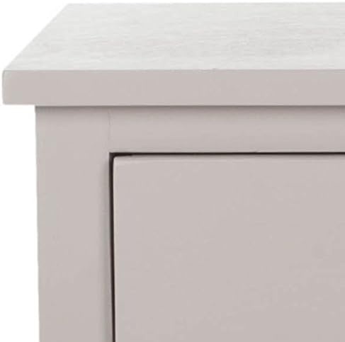 image:imageSAFAVIEH Home Collection Maxine Navy Blue 1Drawer Accent Table Nightstand Bedside Accent Table Fully AssembledGrey