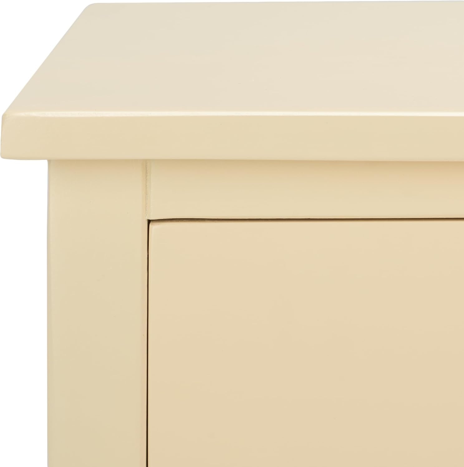 image:imageSAFAVIEH Home Collection Maxine Navy Blue 1Drawer Accent Table Nightstand Bedside Accent Table Fully AssembledVanilla