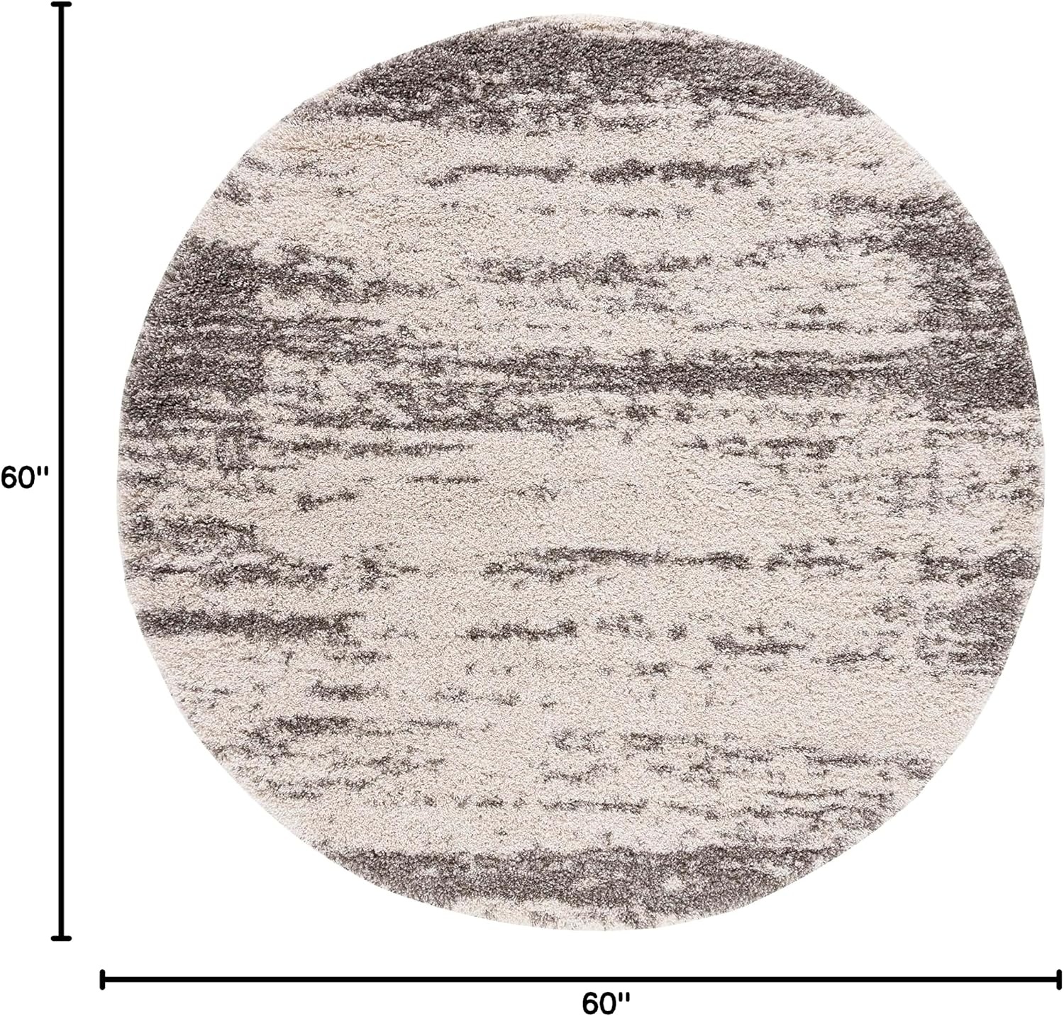 image:imageSAFAVIEH Hudson Shag Collection Area Rug 9 x 12 Ivory amp Grey Abstract Design NonShedding amp Easy Care 2inch Thick Ideal for High Traffic Areas in Living Room Bedroom SGH203AIvoryGrey