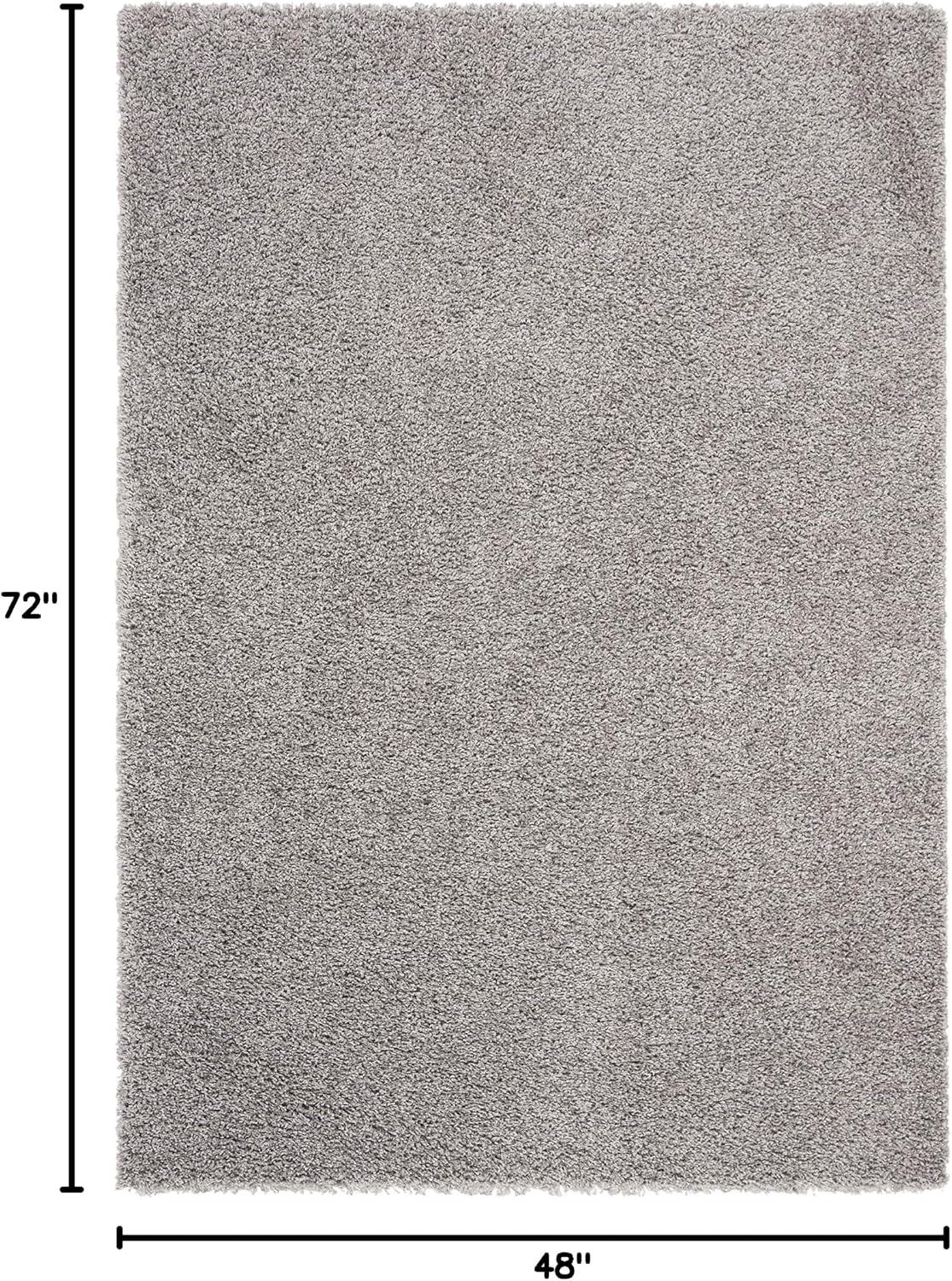 image:imageSAFAVIEH Primo Shag Collection Area Rug 9 x 12 Light Grey Solid Design NonShedding amp Easy Care 12inch Thick Ideal for High Traffic Areas in Living Room Bedroom PRM300GLight Grey